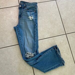 American Eagle wide leg stretch jeans